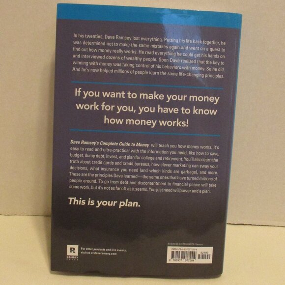 Dave Ramsey Guide To Money Medium Black Blue White Finacial Reading Book - Picture 2 of 6